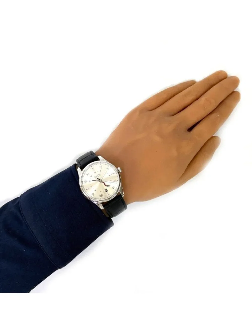 Gucci Timeless Watch Clock Stainless Steel 126.3 Automatic Overhauled